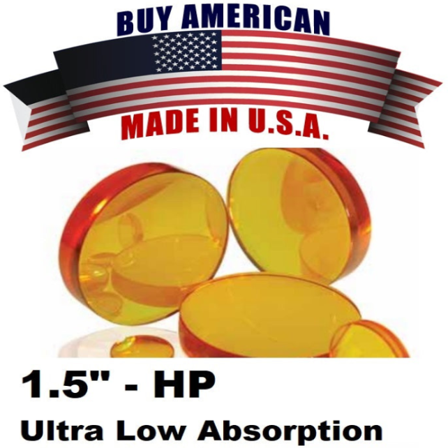 474644 - LM-38.1-Z-190.5-7.40-ARHP - Lens Meniscus MP5 Dia 1.5" (38.1mm), FL 7.5" (190.5mm) ET .290" (7.4mm). HP