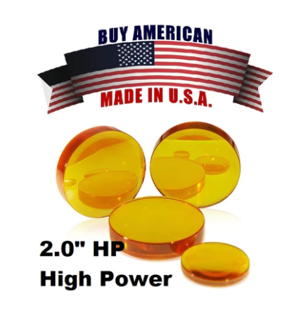 308332 - Focus Lens Meniscus ZnSe MP5. Dia 2.0" (50.8mm), FL 5" (127mm), ET .379" (9.65mm). HP - ULA