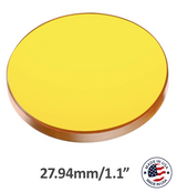 27.94mm ZnSe Focus Lens 3mm Edge Thickness For Co2 Laser 10.6um