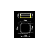 Clear Membrane Box (38mm X 38mm X 16mm)