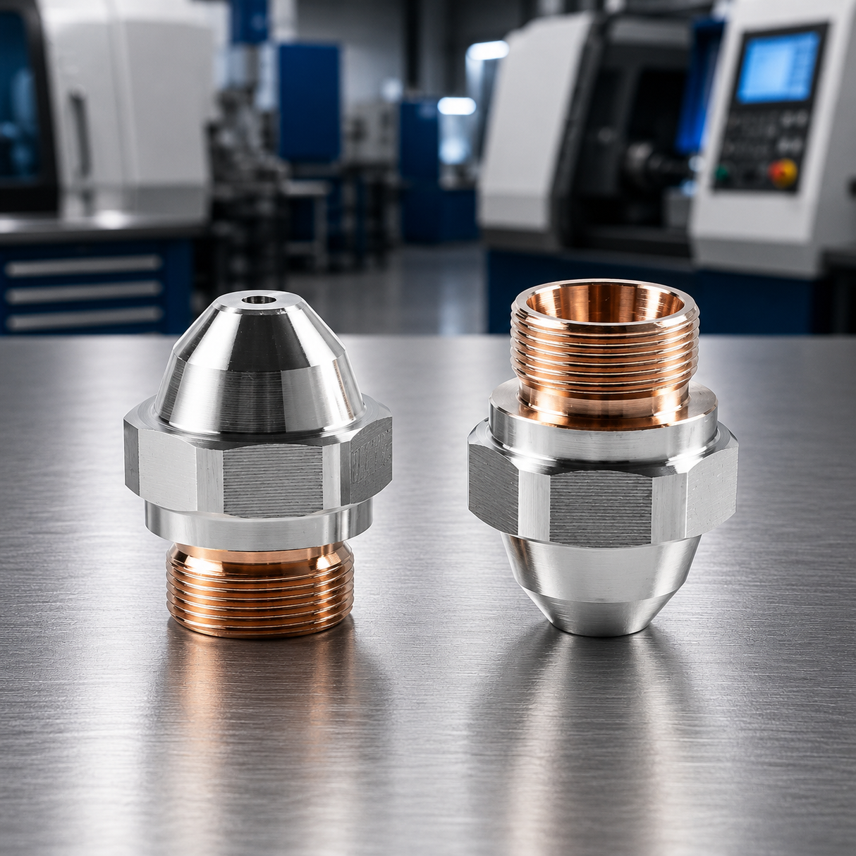 H-Series Chromium-Plated Nozzles suitable for use with Bystronic® laser (10-pack)