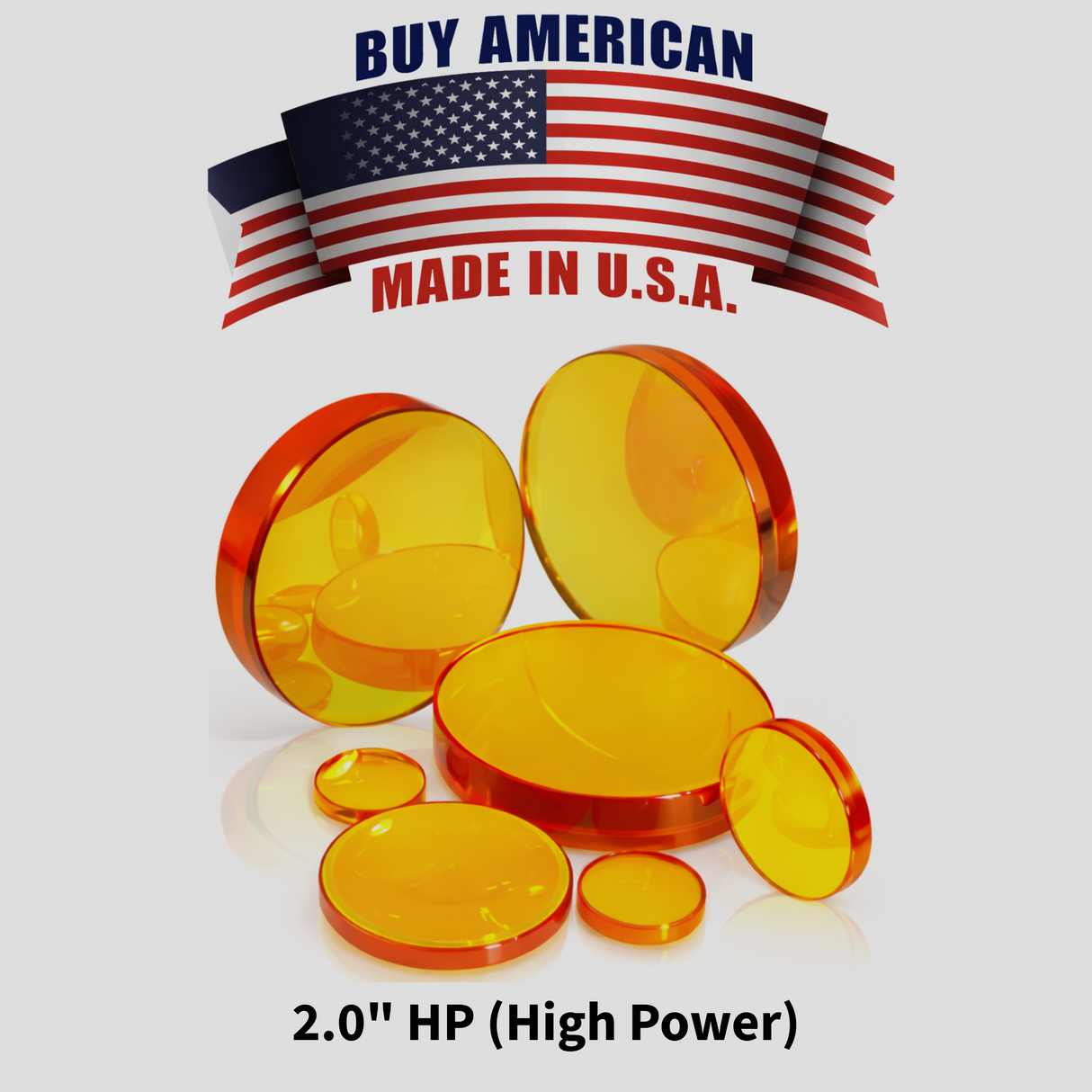 29100061 - Focus Lens. Dia 2.0" (50.8mm), FL 10" (254mm), ET .380" (9.65mm). ZnSe Meniscus. HP