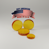 ZM50250350 - Focus Lens. Dia 50mm, FL 250mm, ET 9mm.  Cut Lens.  (Without RFID chip). Suitable for Trumpf(R) Laser.