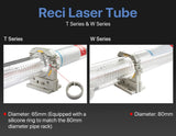 Reci® CO₂ Laser Tube – W6, 130-160W