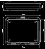 Clear Membrane Box 125mm X 100mm X 30mm)